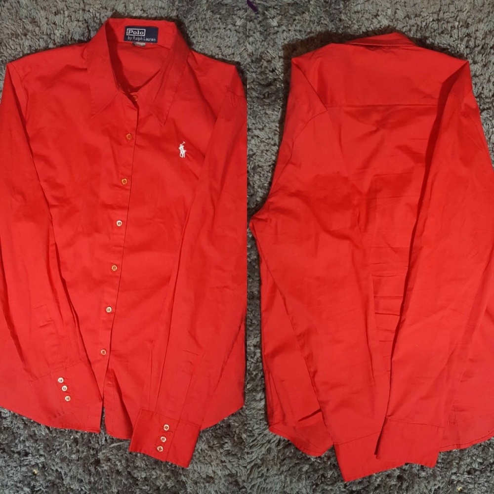 Men's dressy button down Polo shirt